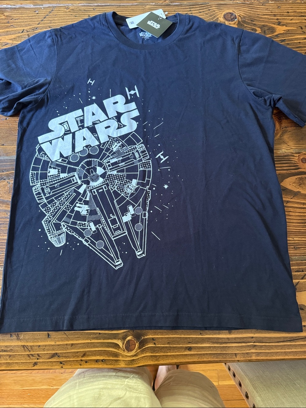 Disney Star Wars Men's Navy Blue Graphic Tee